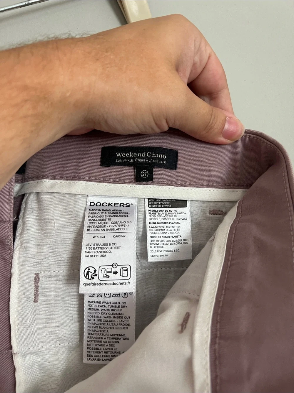 Dockers Women’s Chinos in Dusty Mauve